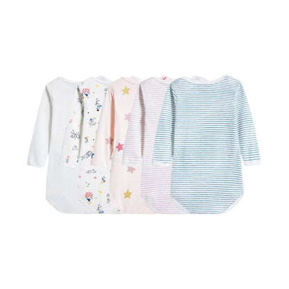 Baby Girls Multicolor Jumper Set ( 5 Pieces )