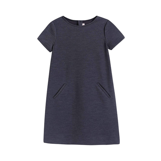 女童蓝色连衣裙