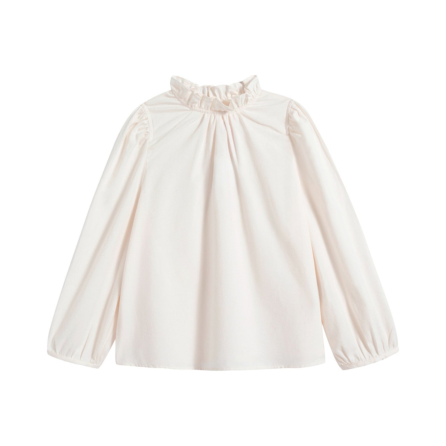 女童白色棉上衣