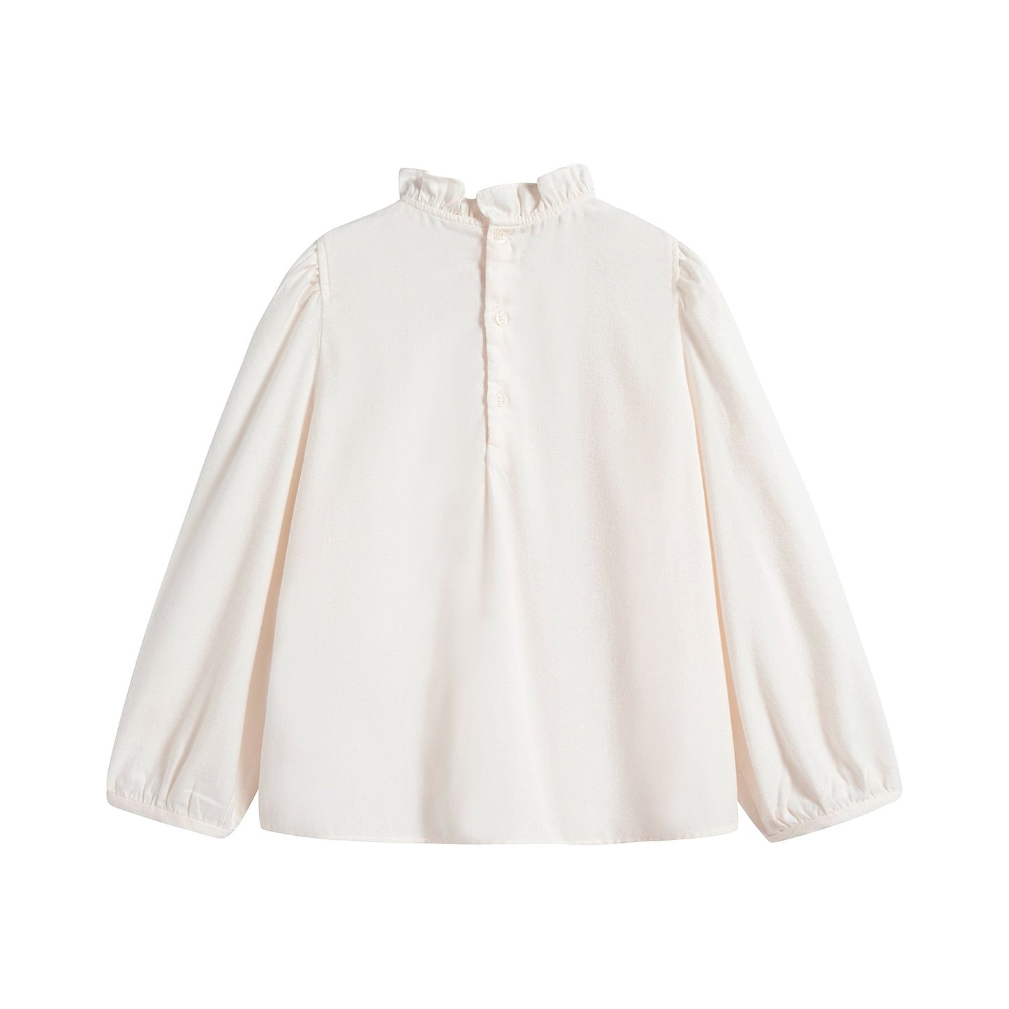 女童白色棉上衣