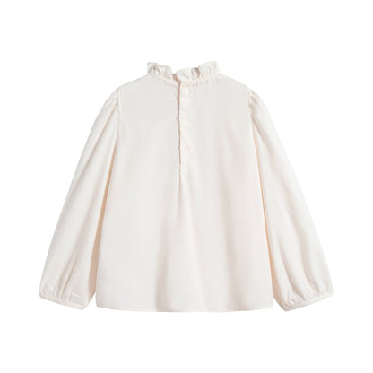 女童白色棉上衣