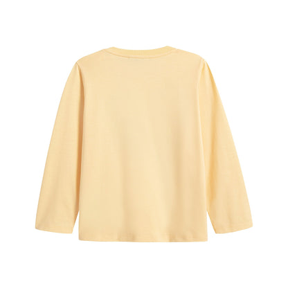 婴儿黄色Logo棉T恤