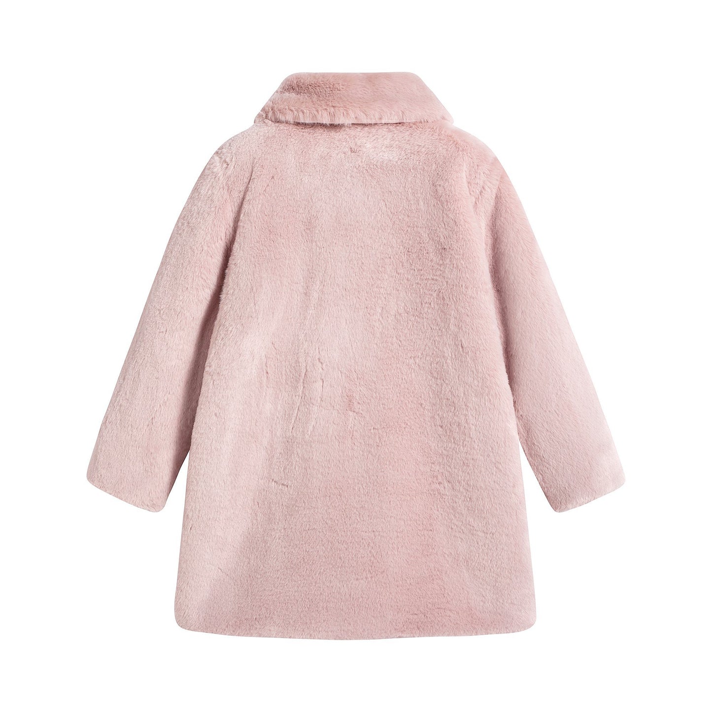 女童粉色棉外套