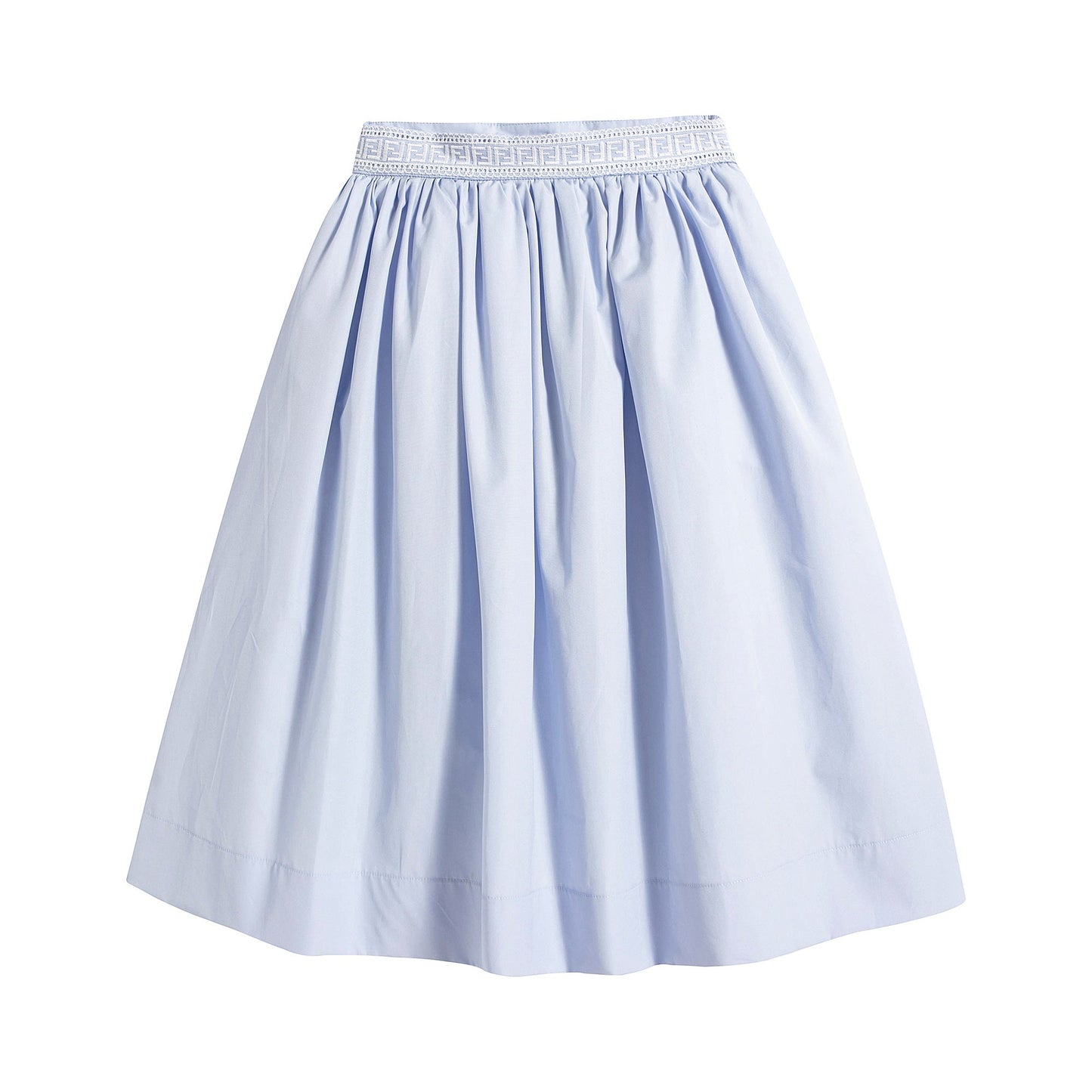 女童浅蓝色棉连衣裙