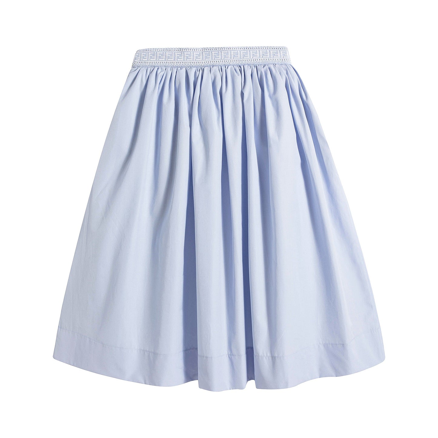 女童浅蓝色棉连衣裙