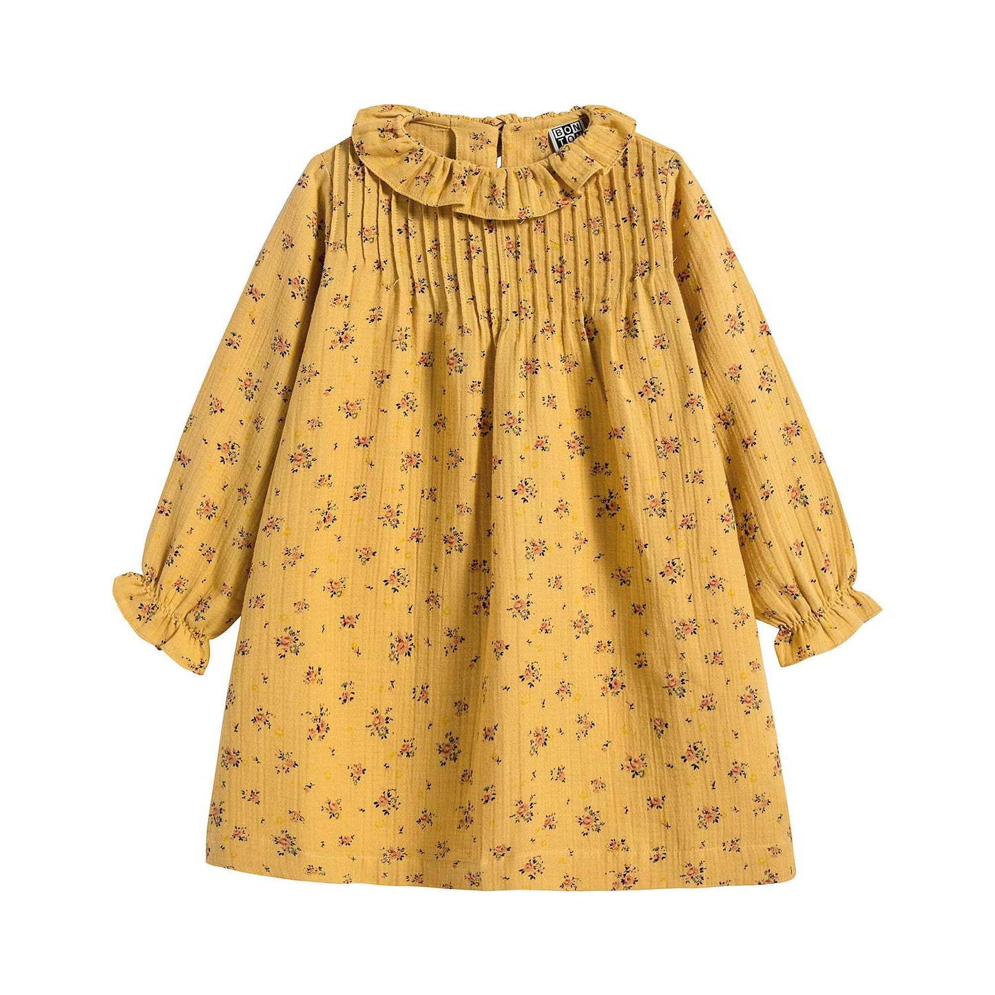 Girls Yellow Ruffle Dress