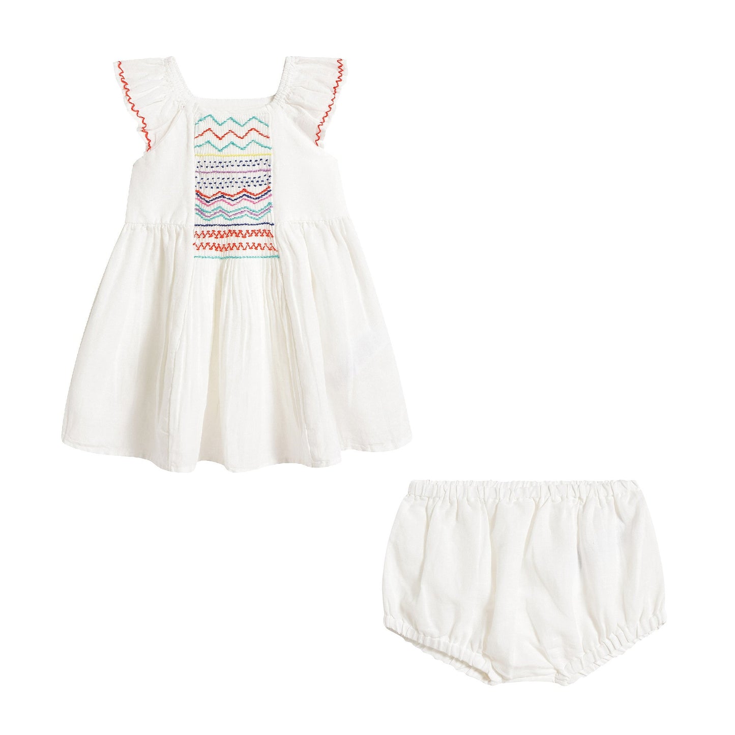 Baby Girls White Dress Set