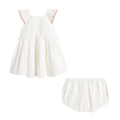 Baby Girls White Dress Set