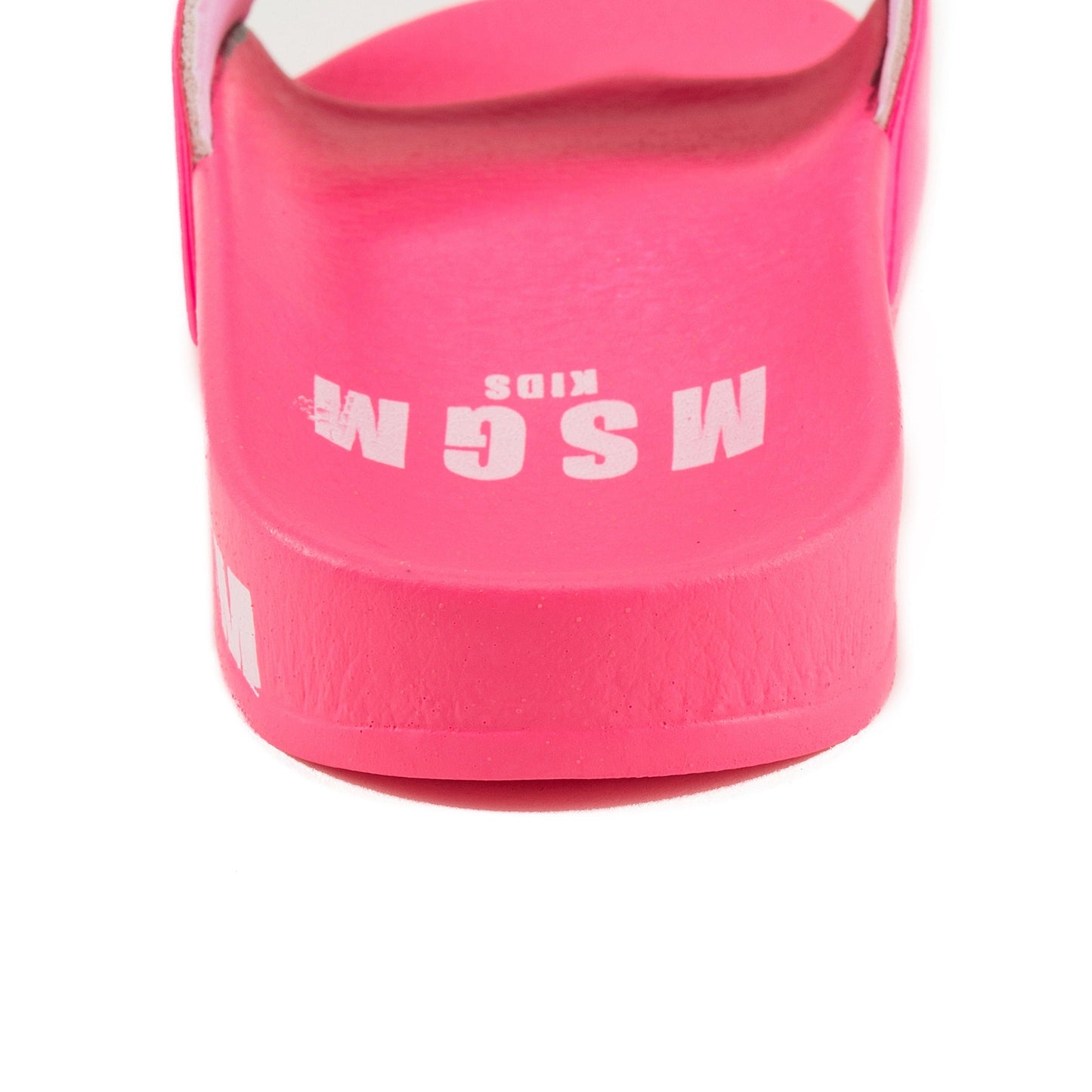 Girls Neon Pink Logo Sandals