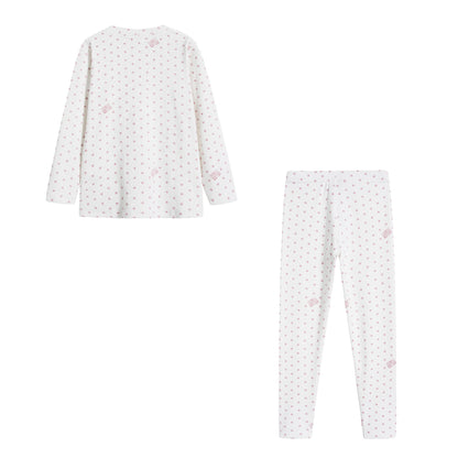 Girls White Stars Nightwear Set