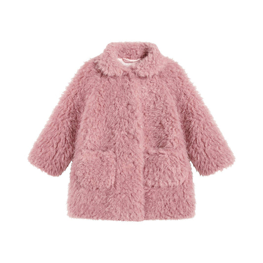 女婴粉色外套