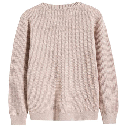 Girls Camel Cotton Cardigan