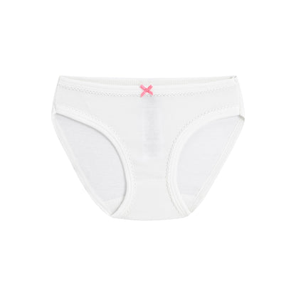 女童白色棉内裤套装 (3件)