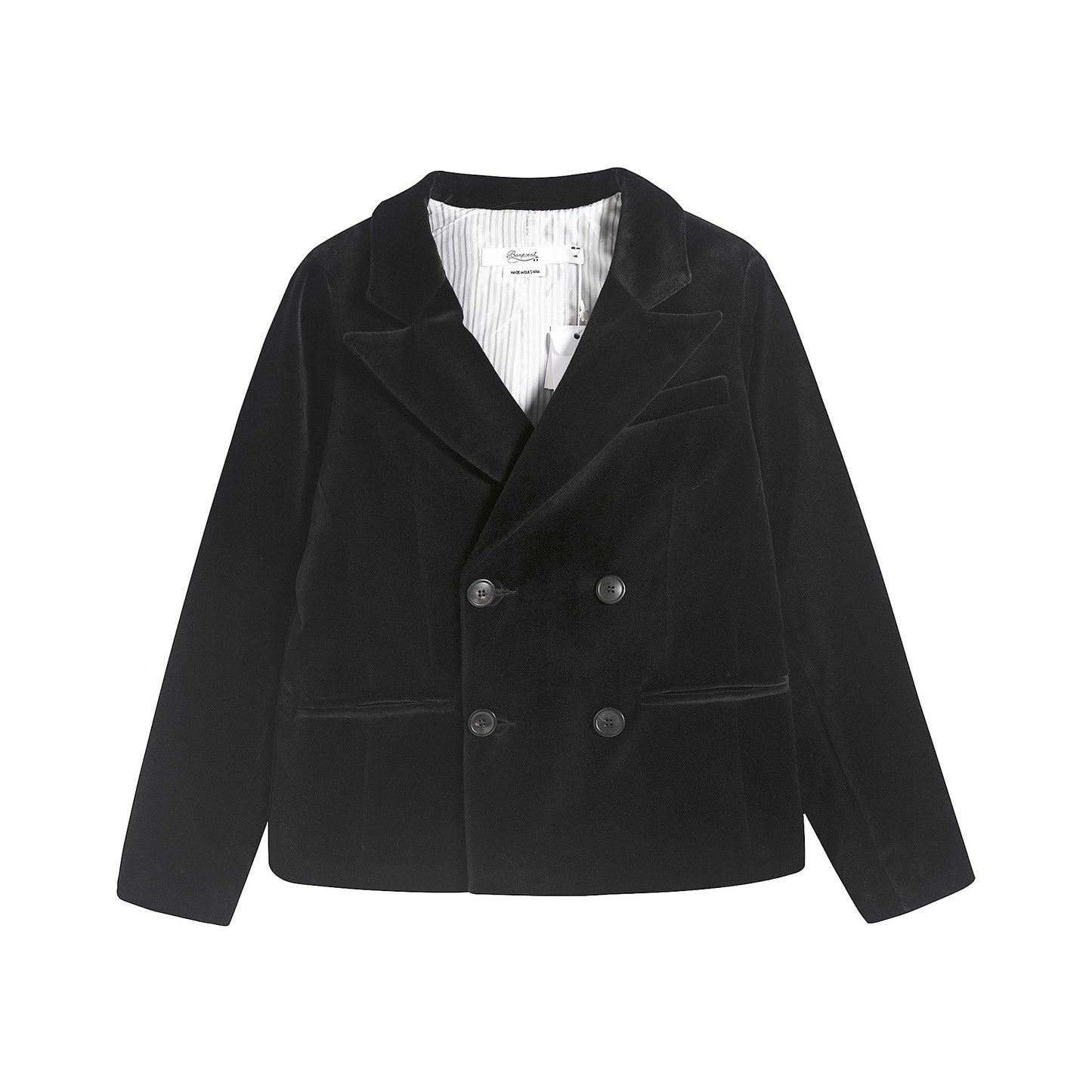 男童黑色棉夹克