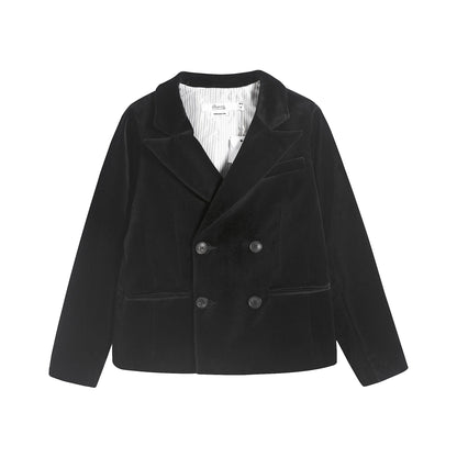 男童黑色棉夹克