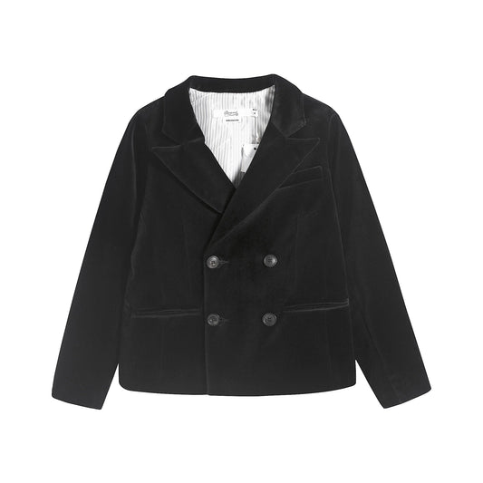 男童黑色棉夹克