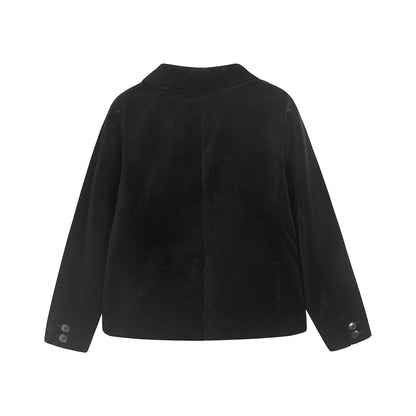 男童黑色棉夹克