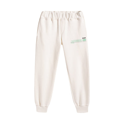 儿童白色棉长裤