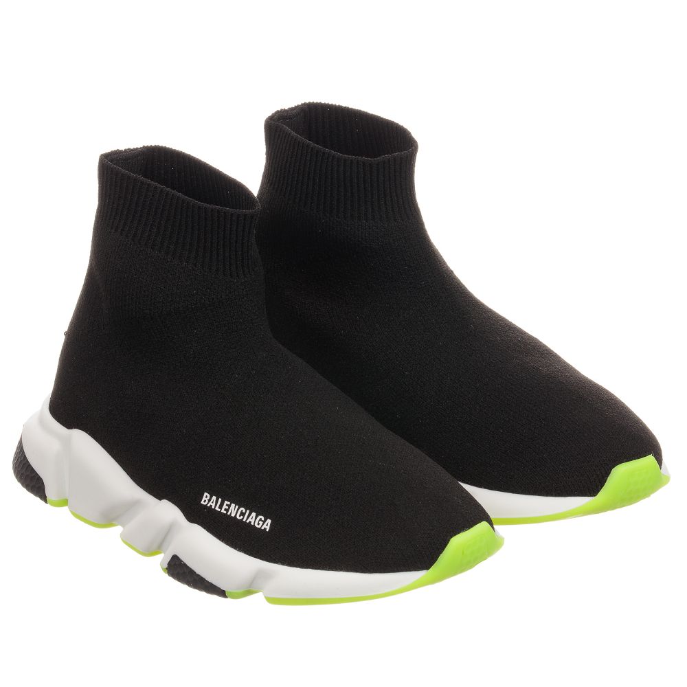 Black Speed Logo Trainers