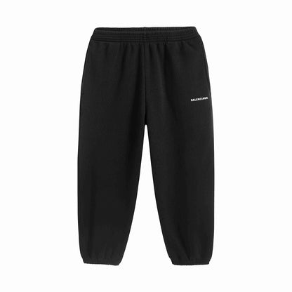 Boys & Girls Black Cotton Trousers