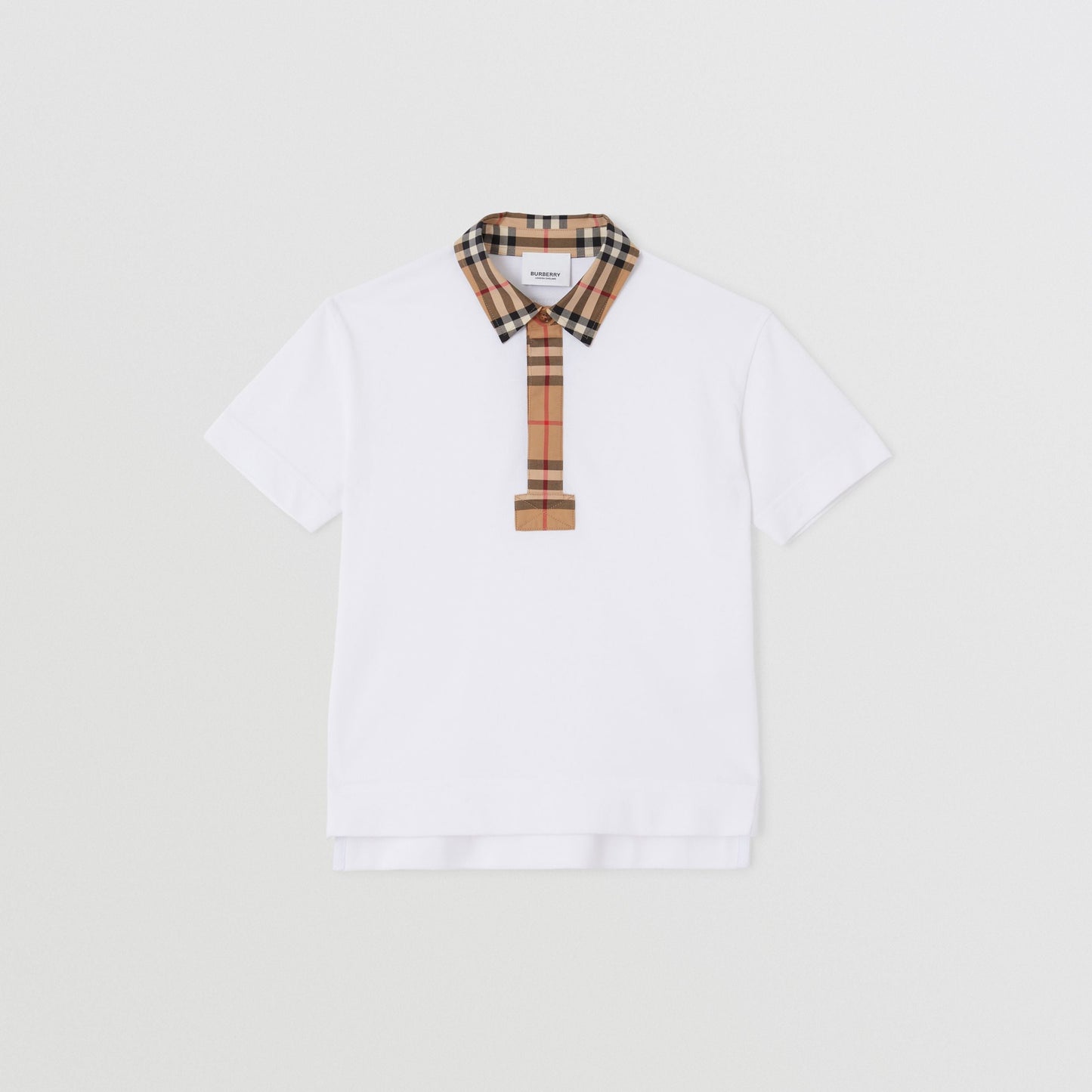 男童白色Logo Polo衫