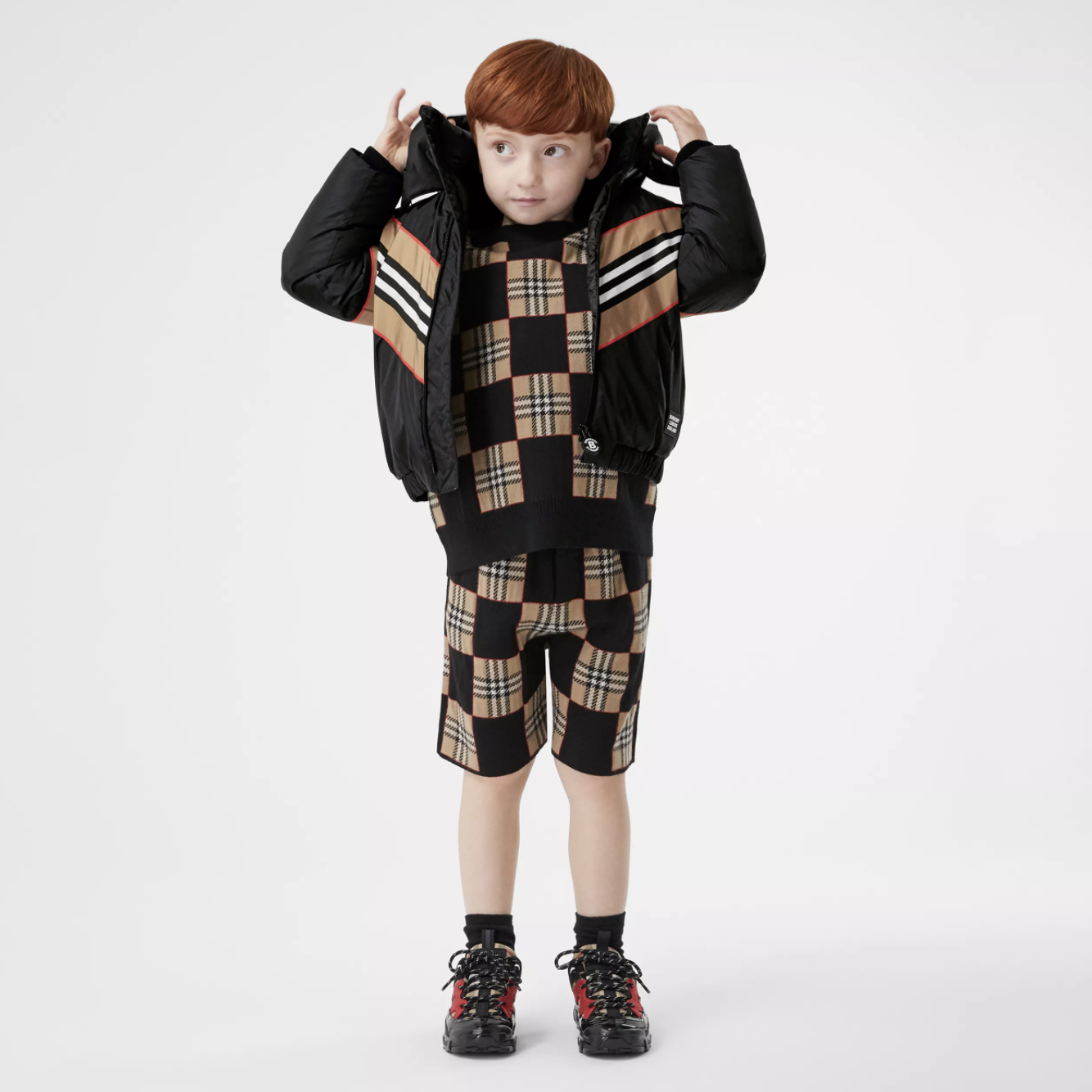 Boys Black Padded Down Jacket