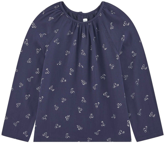 Girls Navy Blouse