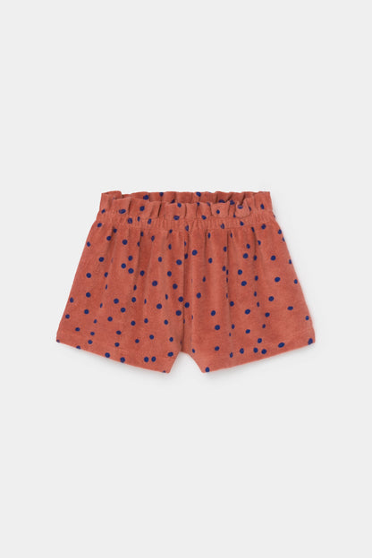 Girls Maple Leaf Dots Towel Shorts