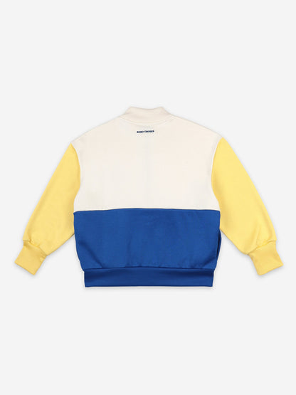 Girls White Bird Zip-Up Sweatshirt