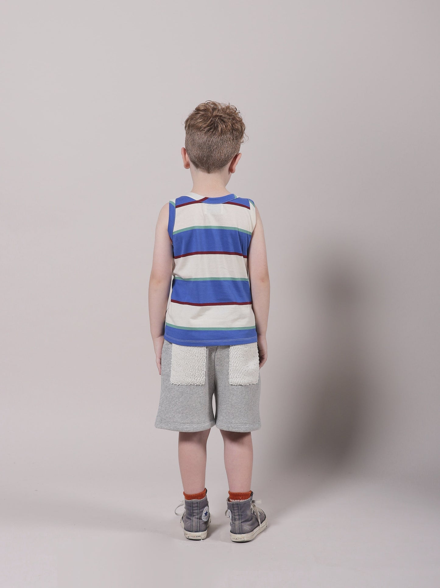Girls Grey Fingers Cotton Shorts