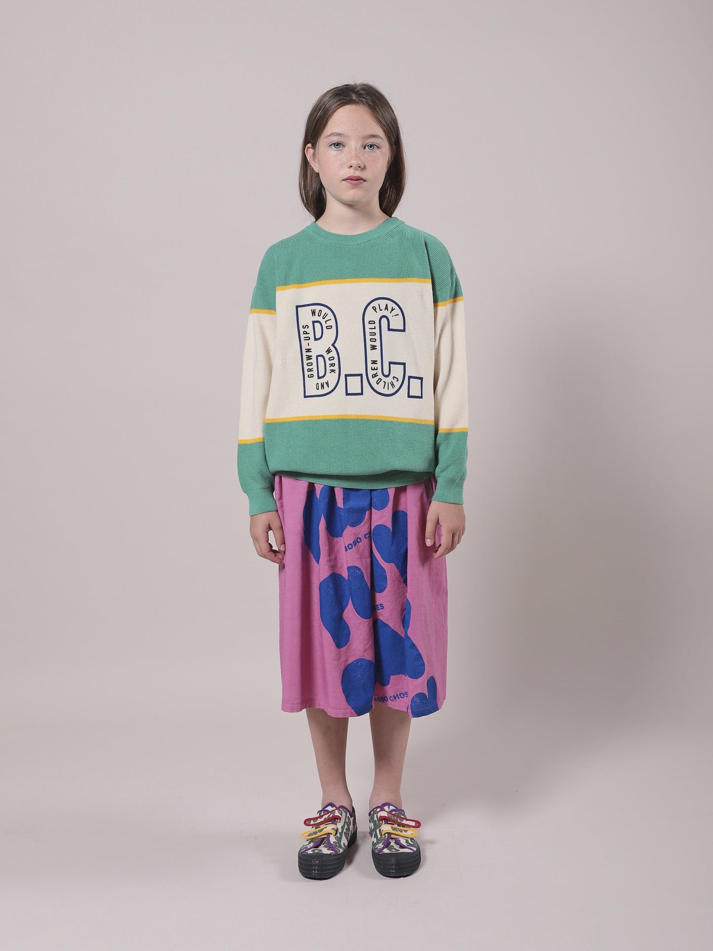 Girls Mint B.C. Cotton Sweater