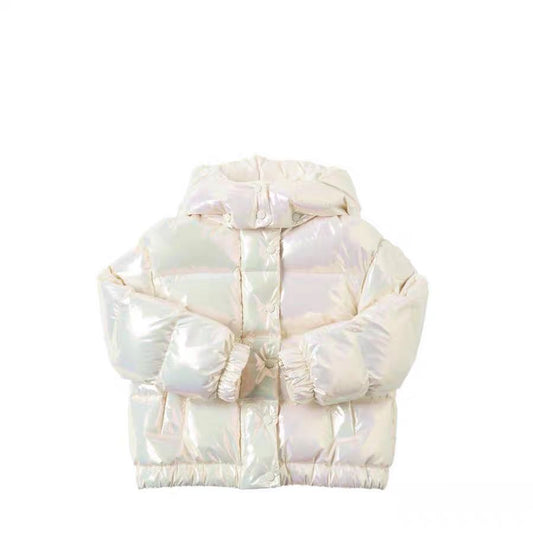 Girls Multicolor Padded Down Jacket