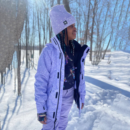 女童紫色滑雪服