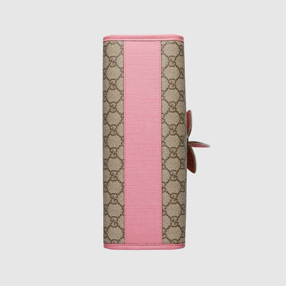 Girls Beige GG Strawberry Handbag