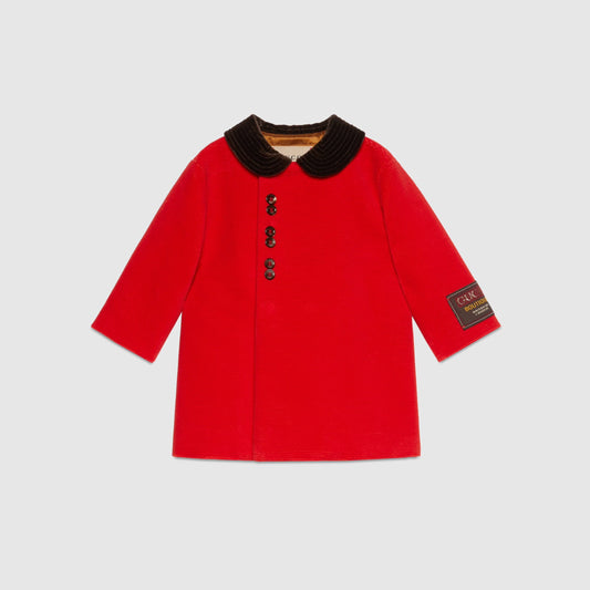 婴儿红色棉外套