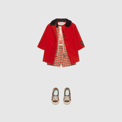 婴儿红色棉外套