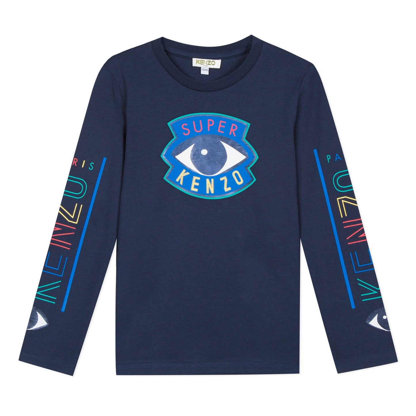 Boys Navy Eye Cotton Top