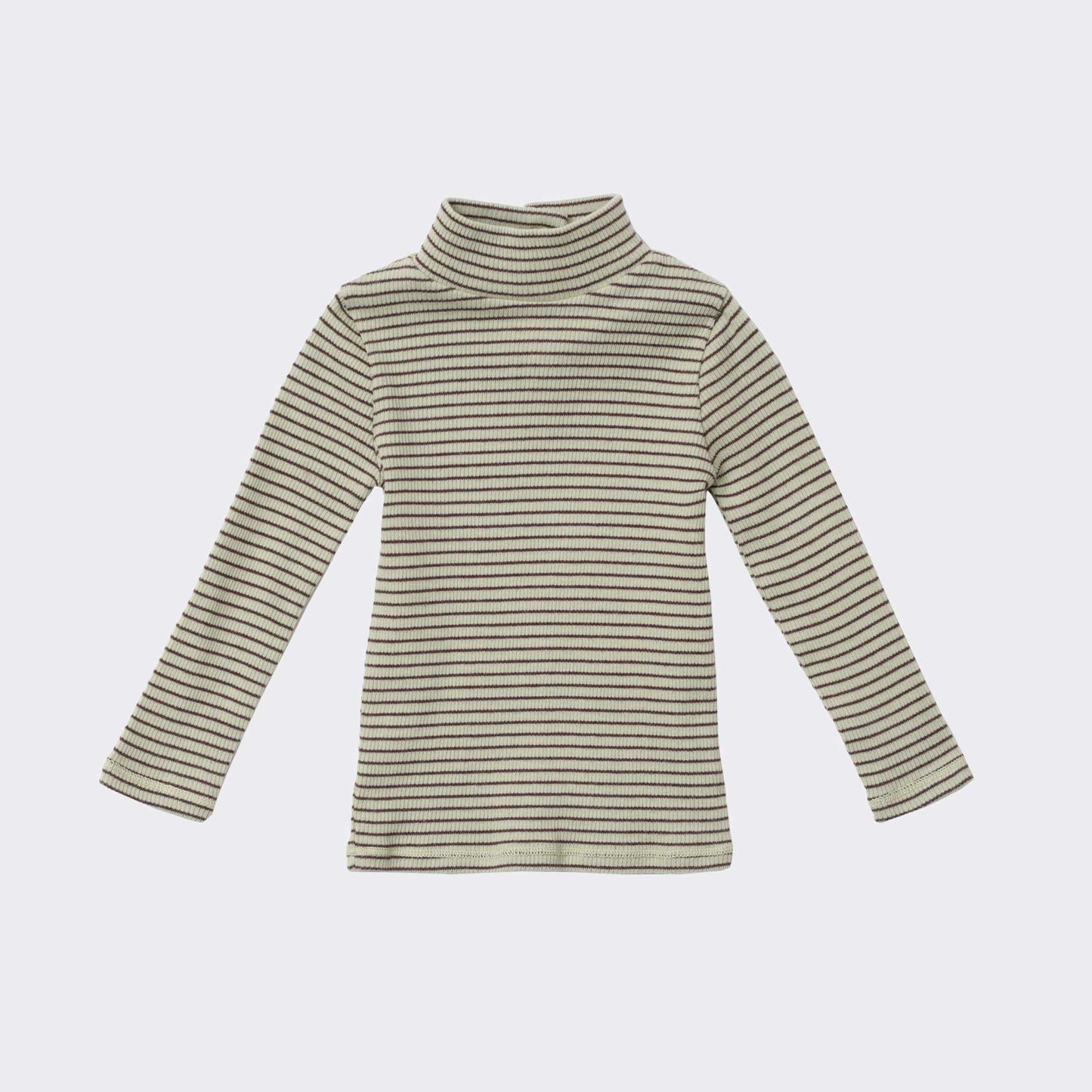 女婴柠檬色条纹棉T恤