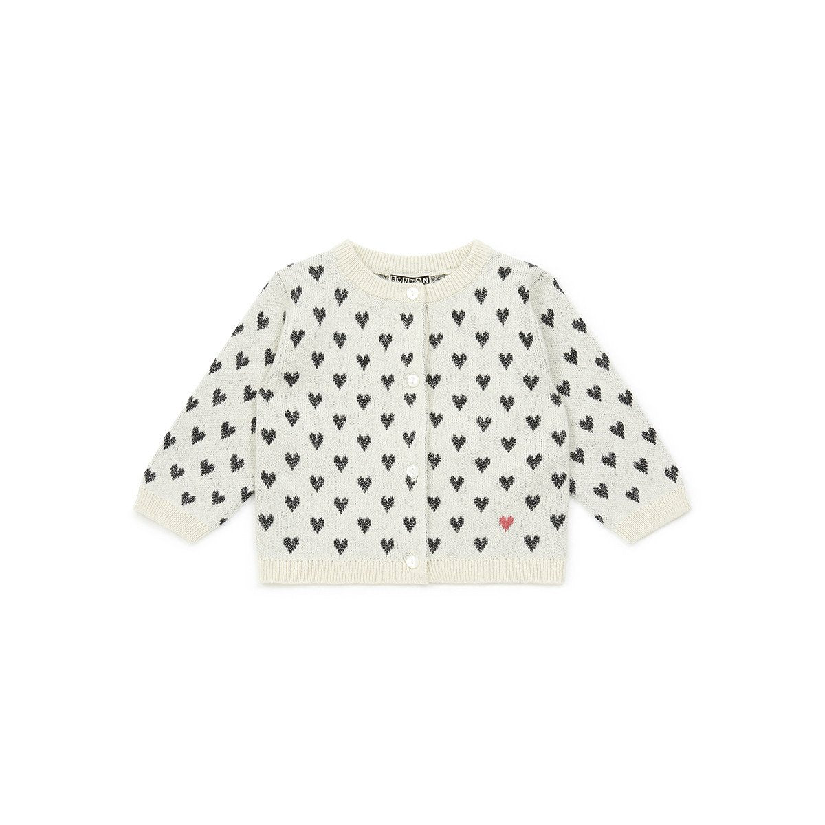 Baby Girls Ecru Coeur Cardigan
