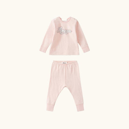 Baby Girls Light Pink Cotton Babysuit