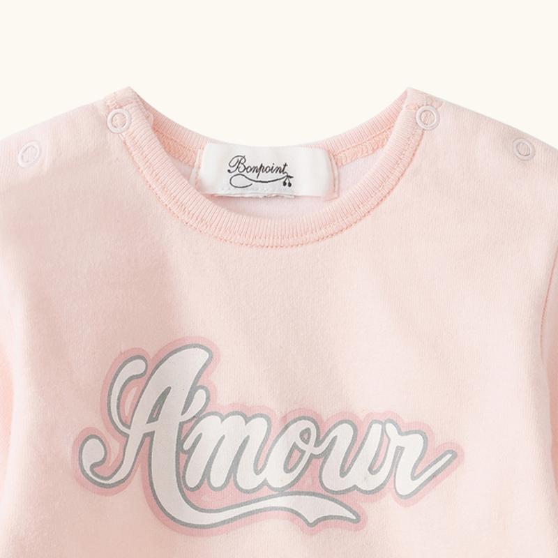 Baby Girls Light Pink Cotton Babysuit