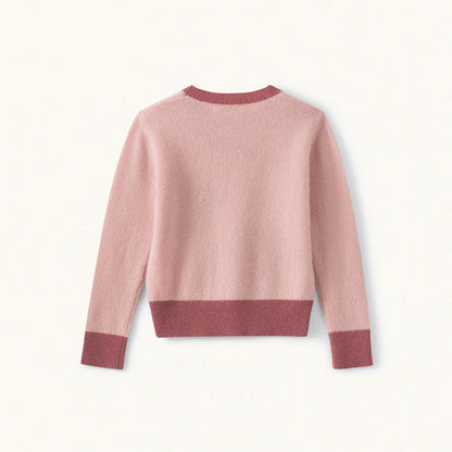 Girls Pink Cherry Cashmere Jumper