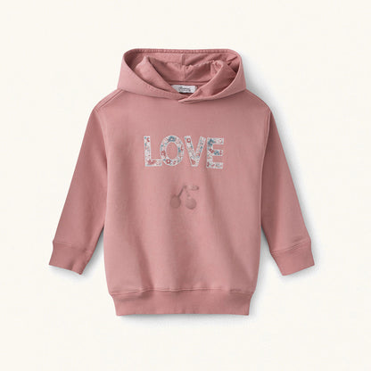 Girls Pink Cherry Hoodie