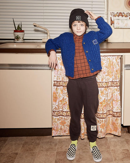 儿童黑色棉长裤