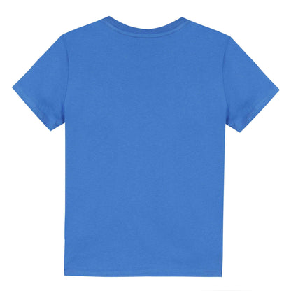 Boys Vivid Blue Cotton T-Shirt