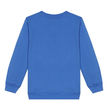 Boys Vivid Blue Cotton Sweatshirt