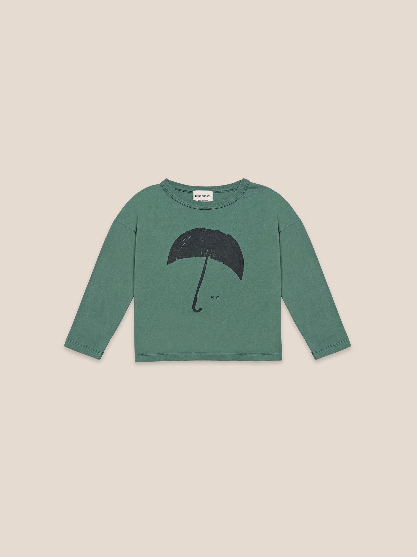 Boys Greener Pastures Umbrella Organic Cotton T-Shirt