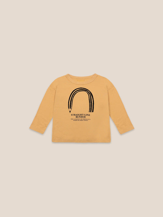 Boys Sunflower Straight Line Bender Organic Cotton T-Shirt