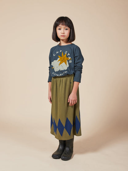 Boys Midnight Navy Lucky Star Organic Cotton T-Shirt