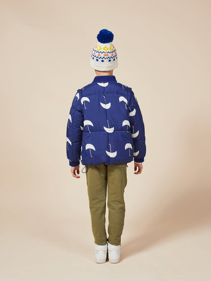 Boys Forever Blue Umbrella Padded Jacket
